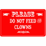 Do Not Feed The Clowns photo sculptures