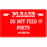 Do Not Feed The Poets photo sculptures