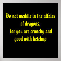 Do not meddle in the affairs of dragons, for yo... poster