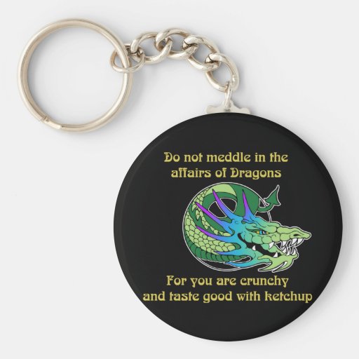 Do Not Meddle in the Affairs of Dragons Keychains