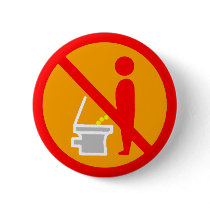 DO NOT PEE TOILET ROAD SIGN