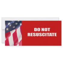 Do Not Resuscitate Rack Card Template