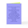 Do not stand at my grave and weepI am not there... Card