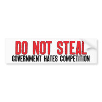 Do Not Steal Bumper Sticker