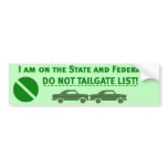 DO_NOT_TAILGATE bumper stickers