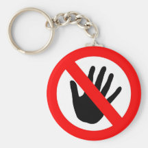 Do not touch key chain