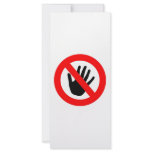 Do not touch rack cards