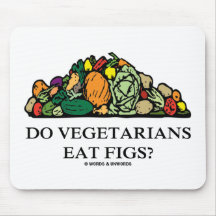 Do Vegetarians Eat Figs? (Pile Of Vegetables) Mousemat