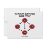 Do We Have Compatible Blood Types? (Medicine) invitations