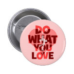 do what you love figure skating pinback buttons