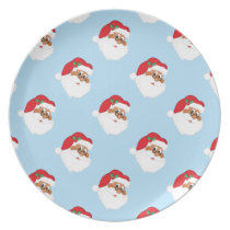 Do You Believe in Black Santa Claus? plates