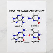 Do You Have All Your Bases Covered? (DNA Bases) Custom Flyer