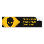 Do You Know Where Your Cows Are? Bumper Stickers