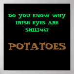 DO YOU KNOW WHY IRISH EYES ARE SMILING? - POSTER posters
