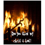 Do you think my chest is hot? t-shirts