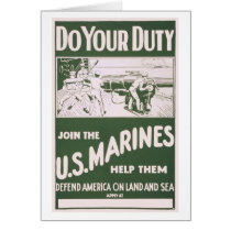 Do Your Duty - Join the U.S. Marines Cards