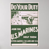Do Your Duty - Join the U.S. Marines Print