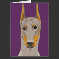 Dob erman Head, Fawn cards