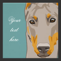 Dob erman Head, Fawn invitations