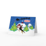 Doberman Believe In Santa Christmas cards
