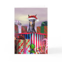 Doberman Christmas Surprise cards