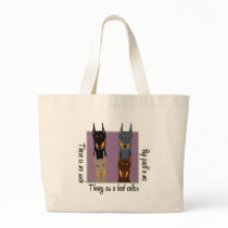 Doberman colours canvas bags