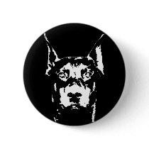 Doberman Gifts - Button