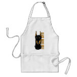 Doberman Head, Black Dobes Rule aprons