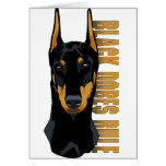 Doberman Head, Black Dobes Rule cards