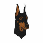 Doberman Head embroidered shirts