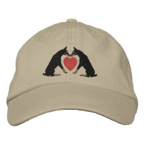 Doberman Love Embroidered Ball Cap Embroidered Baseball Cap