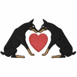 Doberman Love EMBROIDERED Embroidered Polo Shirt