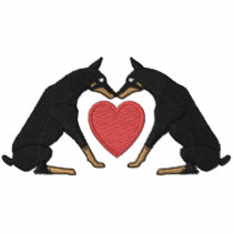 Doberman Love Embroidered