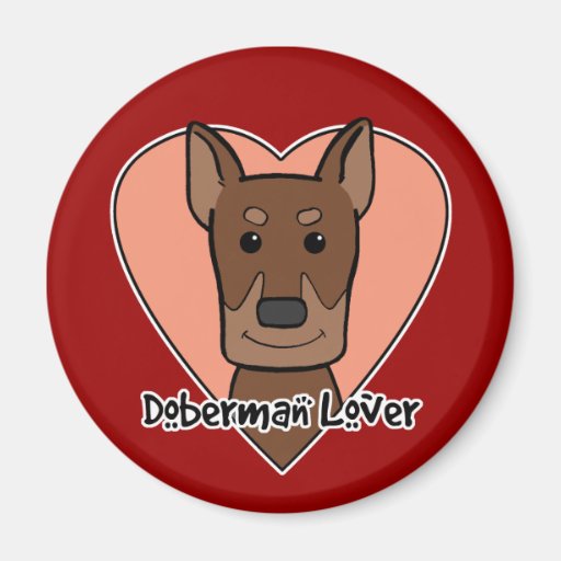 Doberman Lover Fridge Magnets