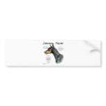 Doberman Pinscher (blk) History Design bumper stickers