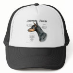 Doberman Pinscher (blk) History Design hats
