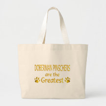 Doberman Pinscher Canvas Bags