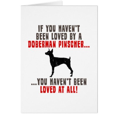 Doberman Pinscher Greeting Cards