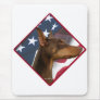 Doberman Pinscher Flag 2 Mouse Mat