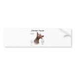 Doberman Pinscher (Isabella) History Design bumper stickers