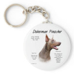 Doberman Pinscher (Isabella) History Design keychains