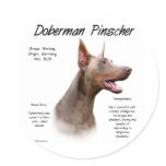 Doberman Pinscher (Isabella) History Design stickers