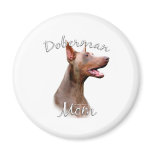 Doberman Pinscher (Isabella) Mom 2 Refrigerator Magnet