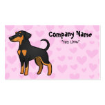Doberman Pinscher Love (floppy ears) Business Card Template