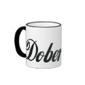 Doberman Pinscher mugs