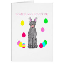 Doberman Pinscher Somebunny Loves Me cards