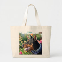 Doberman Pinscher tote bag