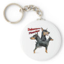 Doberman Pinscher Trio 2 - Keychain