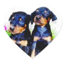 Doberman Puppies stickers