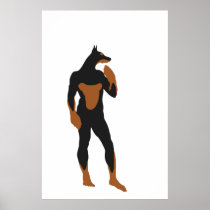 DoberMan Superhero Poster/Print